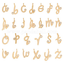 26 шт. 26 стиля латунных подвесок с микропаве из кубического циркония&nbsp;KK-TA0002-92