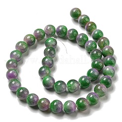 Chapelets de perles en jade blanc naturel teinté&nbsp;G-F764-03F