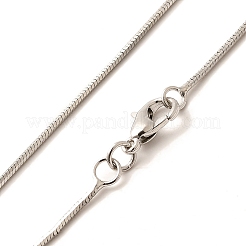 1 мм стойка покрытие латунь квадратные ожерелья змейка цепи для женщин мужчин MAK-L044-18P