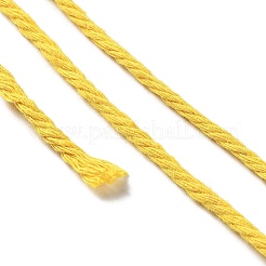 コットン糸  DIYの工芸品について  ギフトラッピングとジュエリー作り  オレンジ  3mm  約109.36ヤード（100m）/ロール&nbsp;OCOR-F014-01O