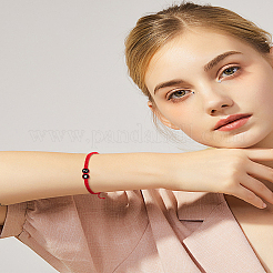 1шт регулируемый нейлоновый шнур плетеный браслет для женщин и мужчин&nbsp;BJEW-LP0001-31B-Z