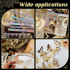 5 пакет 5 стильных водонепроницаемых наклеек для горячего тиснения с рисунком животных DIY-GL0006-01