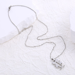 Halsketten mit Anhänger in mythischen Formen aus Edelstahl 304 für Damen&nbsp;ZL3099