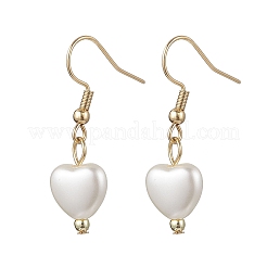 2 пара серег с подвесками из пластика и жемчуга из нержавеющей стали 304 EJEW-JE06658