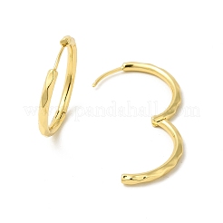 Серьги-кольца из латуни с реечным покрытием для женщин EJEW-E270-30G