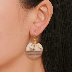 Pendentifs en résine & en bois&nbsp;RESI-CJ0001-57