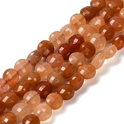 Натуральный красный авантюрин бисер нитей G-C179-A6mm-28