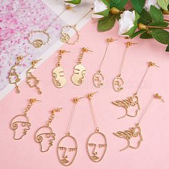 Набор для изготовления сережек с абстрактным лицом своими руками&nbsp;DIY-SZ0008-67