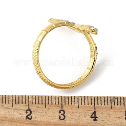 Кольца-манжеты из нержавеющей стали 304 с микропаве из прозрачного кубического циркония&nbsp;LS-RJEW-S621-07G