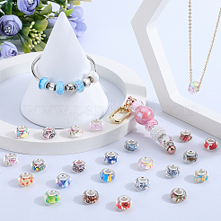 120шт смоляные европейские бусины FIND-SP0002-05D