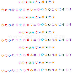 1400 шт. 3 вида белых непрозрачных акриловых бусин&nbsp;MACR-PA0001-31