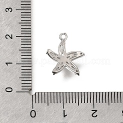 Ciondoli in ottone zirconi chiari micro pavé&nbsp;KK-K427-25P