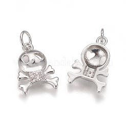 Латунные микро проложить кубического циркония подвески&nbsp;KK-K238-10P