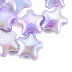 УФ-покрытие радужными переливающимися акриловыми бусинами&nbsp;PACR-T016-02A