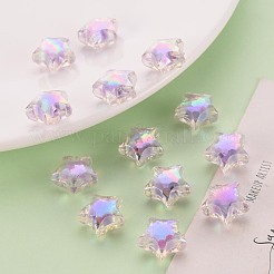 Прозрачные акриловые бусины&nbsp;X-TACR-S152-02D-SS2114