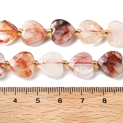 Нити бусин из натурального железистого кварца G-B044-B17-01