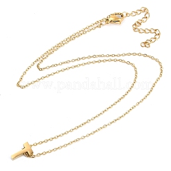 Collares colgantes de acero inoxidable 304 con revestimiento iónico (IP)&nbsp;NJEW-R050-01G-20
