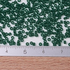MIYUKIデリカビーズ  シリンダー  日本製シードビーズ  11/0  （db0767)マットトランスペアレントダークエメラルド  1.3x1.6mm  穴：0.8mm  約2000PCS /ボトル  10 G /ボトル&nbsp;SEED-JP0008-DB0767
