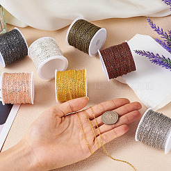 Железные плоские кабельные цепи с латунным покрытием CH-TAC0007-02RG