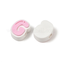 Perles européennes en plastique&nbsp;PL-CBA02CB-01G