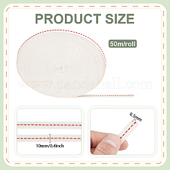 Ruban de coton&nbsp;SRIB-WH0050-02A