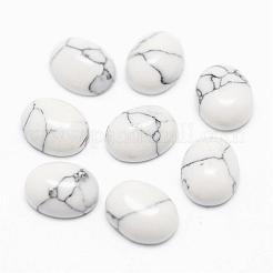 Synthetik howlite Cabochons&nbsp;G-P215-10-8x10mm