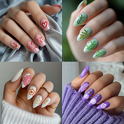 DIY-Nagelkunst-Vorlagen aus Edelstahl&nbsp;MRMJ-WH0098-013