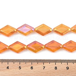 Стеклянные бусины с гальваническим покрытием &nbsp;EGLA-B010-01A-FR03