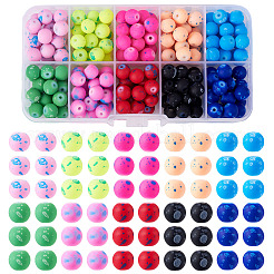 200 шт. 10-х цветные бусины из армированного стекла GLAA-TA0003-28