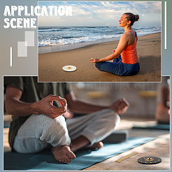 2шт 2-х цветные деревянные курильницы&nbsp;DJEW-CN0001-39A