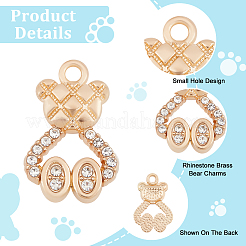 Подвески со стразами из сплава ALRI-AR0001-04