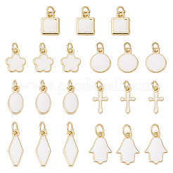 21шт 7 стиля латунные эмалевые подвески&nbsp;KK-TA0003-19A