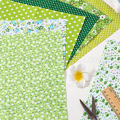 7 шт. хлопчатобумажная ткань с принтом&nbsp;DIY-CY0002-16B