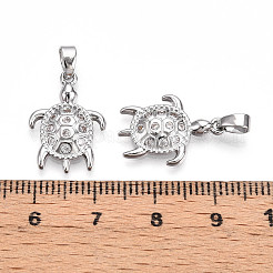 Латунные микро проложить кубического циркония подвески&nbsp;KK-N257-06P