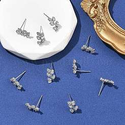 Boucles d'oreilles puces en laiton Shegrace&nbsp;XGRQ4N998-717P