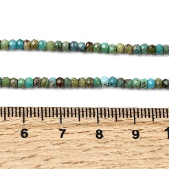 Хубэй природных бирюзовый бисер нитей G-G294-C02-2x3mm