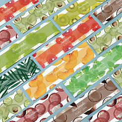 90 Stück Seifenpapieranhänger in 9 Farben&nbsp;DIY-PH0008-13C