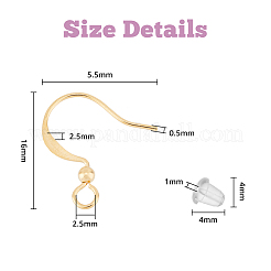 150 шт латунные серьги крючки KK-DC0002-43