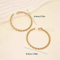 Orecchini a clip twist in acciaio inossidabile 304 per donna&nbsp;GL5148