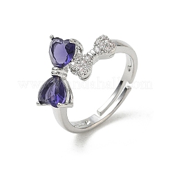 Anillos de latón y circonita cúbica&nbsp;CU-CBA7E55-12P