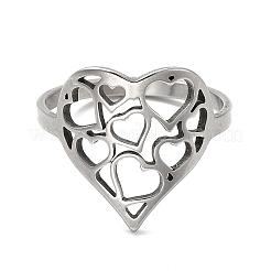 Кольца из нержавеющей стали 201&nbsp;RJEW-G278-37P