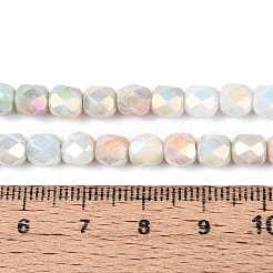 Антикоррозийные гальванические стеклянные бусины&nbsp;GLAA-N057-6mm-06