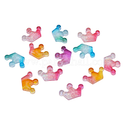 40шт 4 цвета прозрачные кабошоны из смолы&nbsp;RESI-CJ0001-151