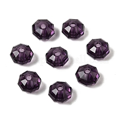 K9ガラス  模造オーストリアクリスタルビーズ  グレードAAA  多面カット  八角形  インディゴ  6x4mm  穴：0.7~0.9mm&nbsp;SWAR-F083-4x6mm-27
