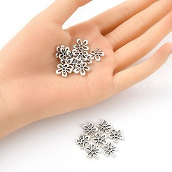 5 -petal тибетский стиль сплава цветок крышки шарика TIBEB-YW0001-06