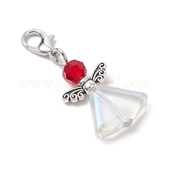 10 Stück 10 Farben Glas Engel Anhänger Dekoration&nbsp;HJEW-JM02815