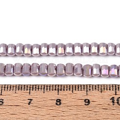 Гальванические непрозрачные стеклянные бусины&nbsp;EGLA-N022-09A-C02