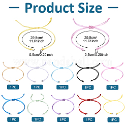 Изготовление браслетов из нейлоновой нити 10шт.&nbsp;BJEW-YW00010