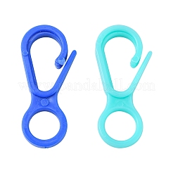プラスチックカニカン  ミックスカラー  33x15.5x4.5mm  穴：7.5mm&nbsp;X-KY-D012-M