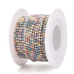 Chaînes de tennis en fer et plastique ABS imitation perle&nbsp;CH-Q006-01A-05